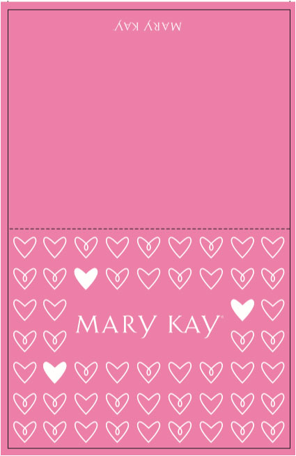 Note Card with Mary Kay and Hearts on it