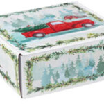 Decorative Mailer with a truck and tree