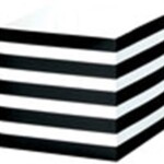 Black and White Striped Party Favor Box
