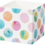 Favor Box with Water Colour Dots