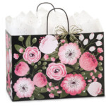 Black Prime size bag with floral pattern on it.