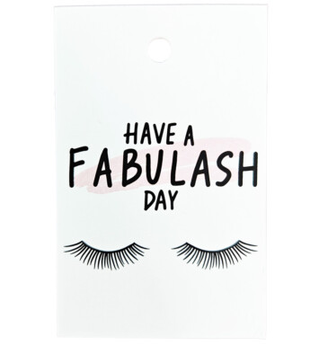 Branded Gift Tag with the words Have a Fabulash Day