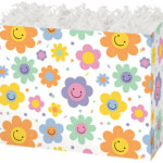 Smiley Flowers basket Box