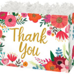 Thank you flowers basket Box